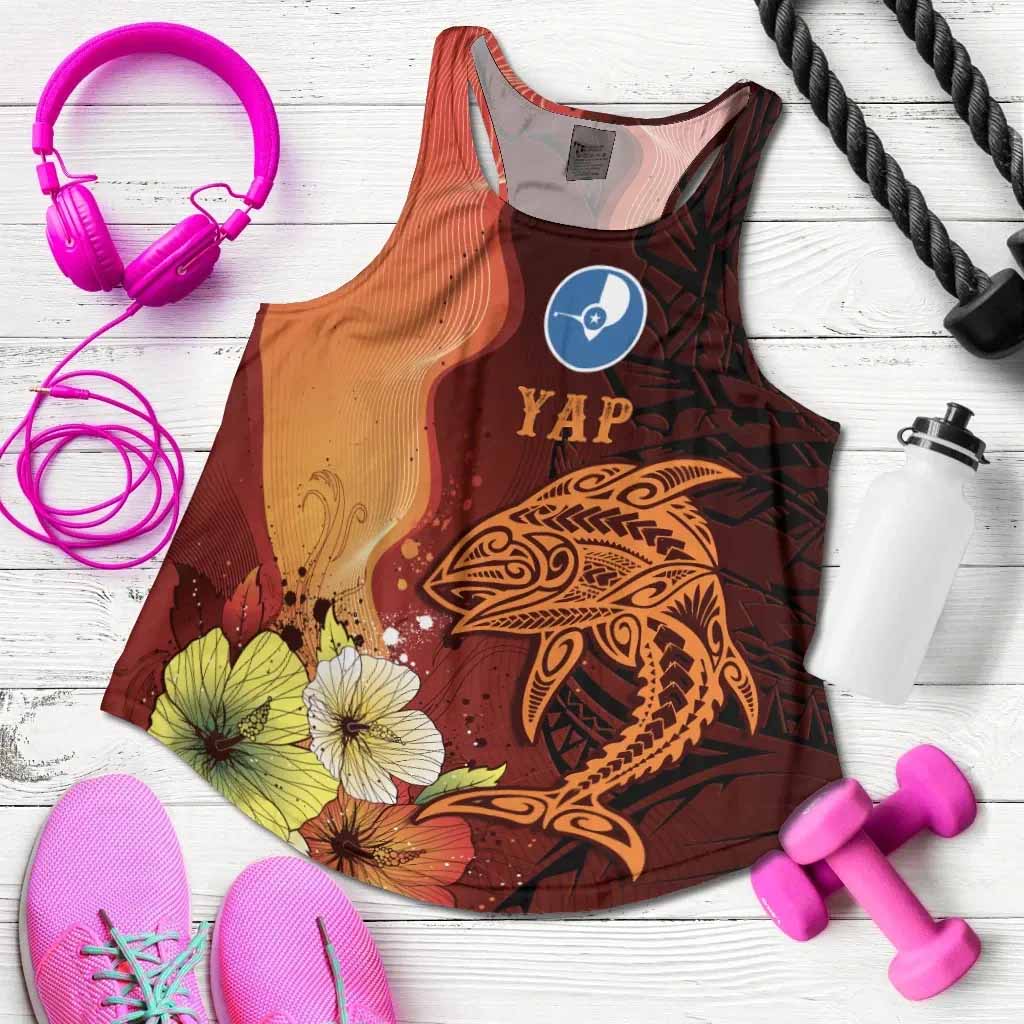 Yap Women Racerback Tank - Tribal Tuna Fish