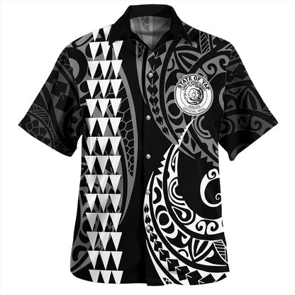 Yap State Combo Dress And Shirt Coat Of Arms Kakau Style White
