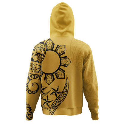 Philippines Hoodie Tanduay Rum Tribal Sun In My Heart Yellow